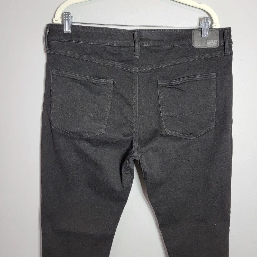 American Eagle AE 24/7 Athletic Skinny Jeans Men‎ 36x32 Black Airflex+